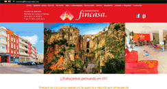 Desktop Screenshot of fincasaronda.com